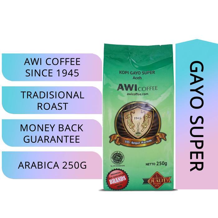 Awi Coffee Kopi Gayo Super 250 Gr Kopi Susu Kekinian Trend Kopi Es Kopi Susu Kopi Hitam Kopi Kental