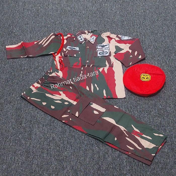 BAJU PROFESI ANAK KOPASSUS/BAJU KARNAVAL LORENG KOPASSUS