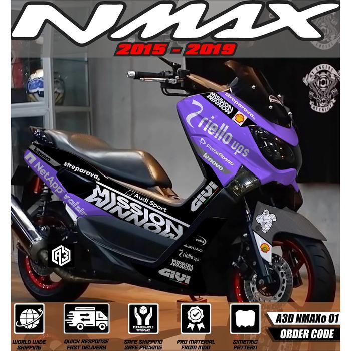 Decal Sticker Nmax Lama 2015-2019 Fullbody Decal Sticker Yamaha Nmax 2015-2019 Old Fullbody