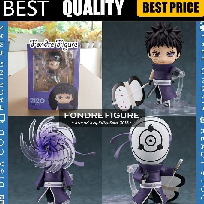 Ready Nendoroid Obito Uchiha 2120 Nendo Naruto Shippuden Gunbai Fan Kamui Effect Action Figure Kws