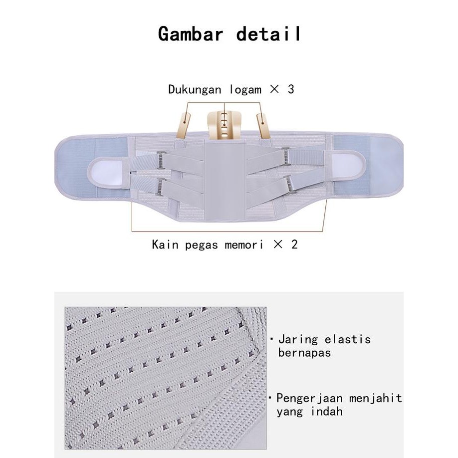 Sabuk Dukungan Korset Lumbal Korset Lumbal Pinggang Tulang Belakang