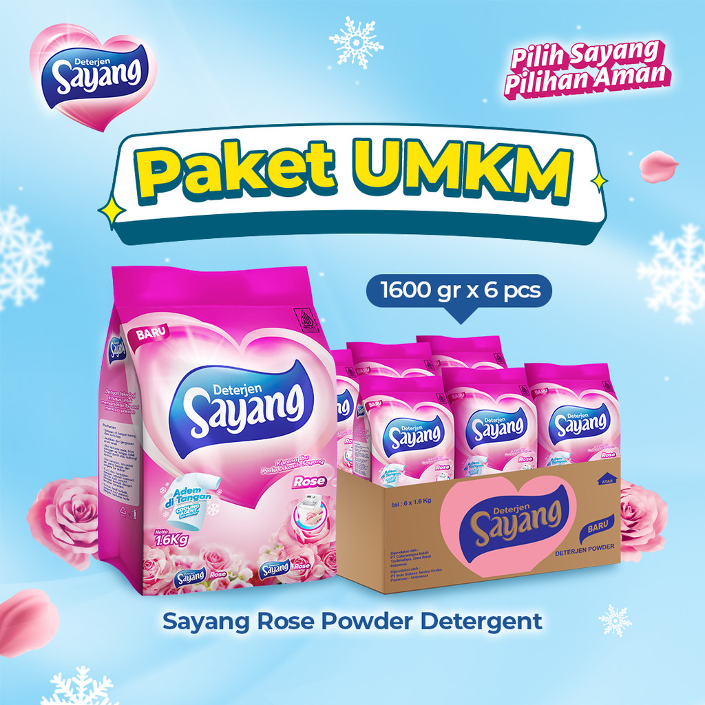 Paket UMKM Sayang Rose Powder Detergent 1600