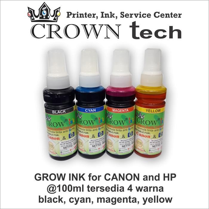 

Terbaru! Tinta Grow Ink Plus Canon 100Ml
