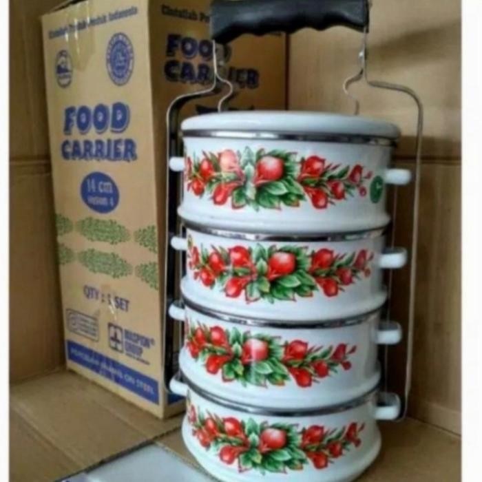 Rantang Enamel / Rantang Tenong Susun 4 Maspion