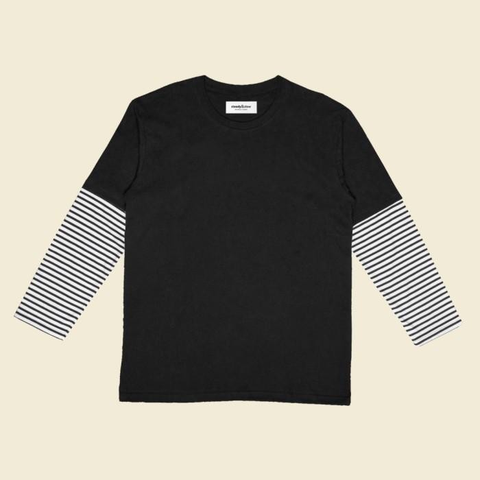 Kurt Double Layer Shirt Black/Strip
