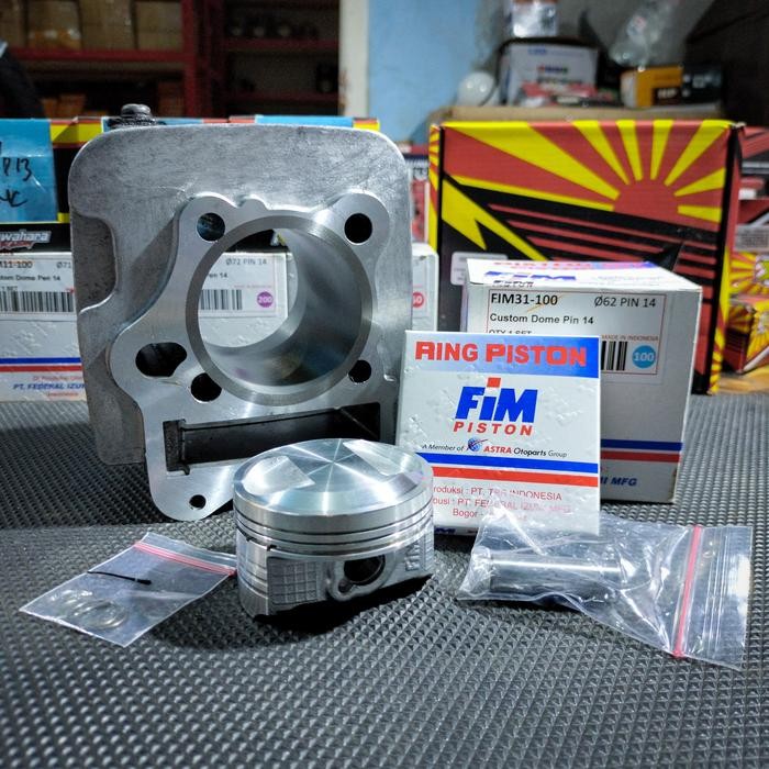 BLOK SEHER BORE UP 62MM SUZUKI SMASH 110 / SHOGUN 110 SILINDER BLOCK BORE UP CUSTOM BORING KUSTOM