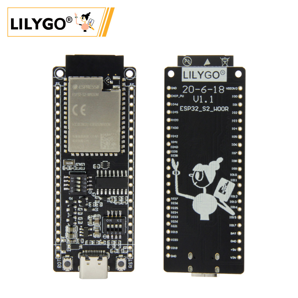 BEST LILYGO® T8 ESP32-S2 V1.1 ESP32-S2-WOOR WIFI Bluetooth Wireless Module Type-C Connector Developm