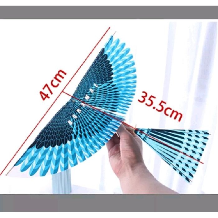 Promo Mainan Layangan Burung Rakit Terbang Tenaga Karet