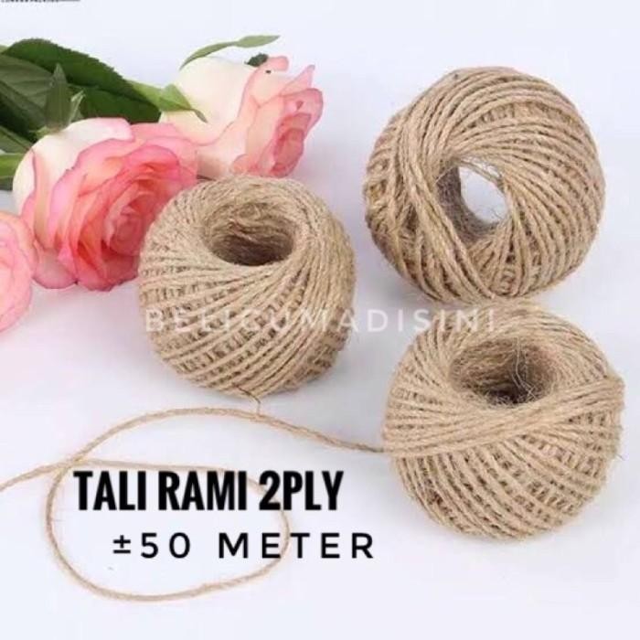 

Tali Rami / Goni ukuran 2 PLY Panjang 50 Meter Tali Goni Gulungan
