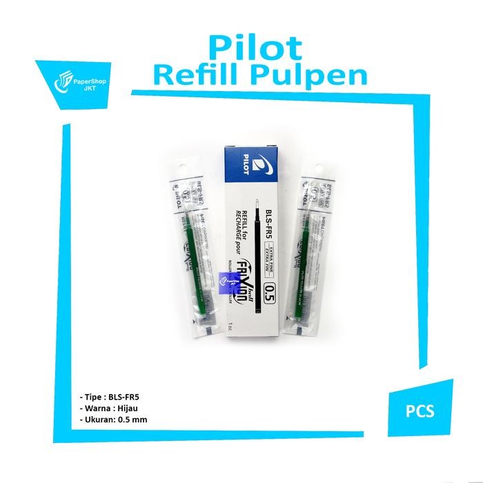 

FRIXION PILOT Refill Isi Pulpen 0.5 Hijau - Green