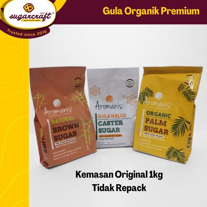 

TERLARIS Gula organik premium Aromanis palm sugar gula aren brown sugar caster sugar 1kg READY STOCK