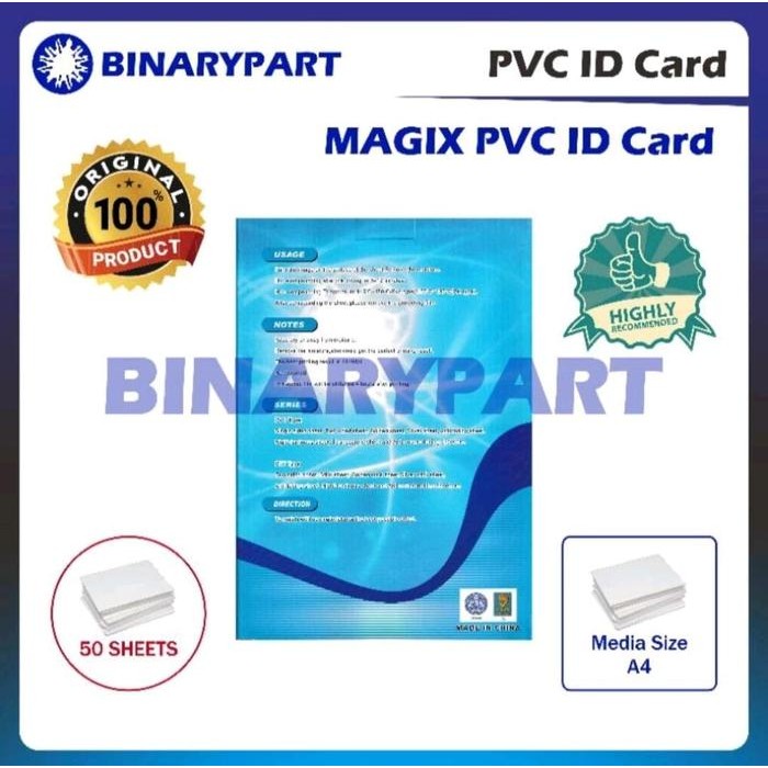 

PVC ID CARD ISI 50 LEMBAR A4-MAGIX