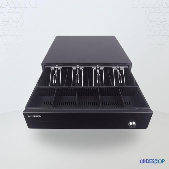 

CASH DRAWER LACI KASIR KASSEN K330 K-330 DENGAN 4 SLOT UANG KERTAS