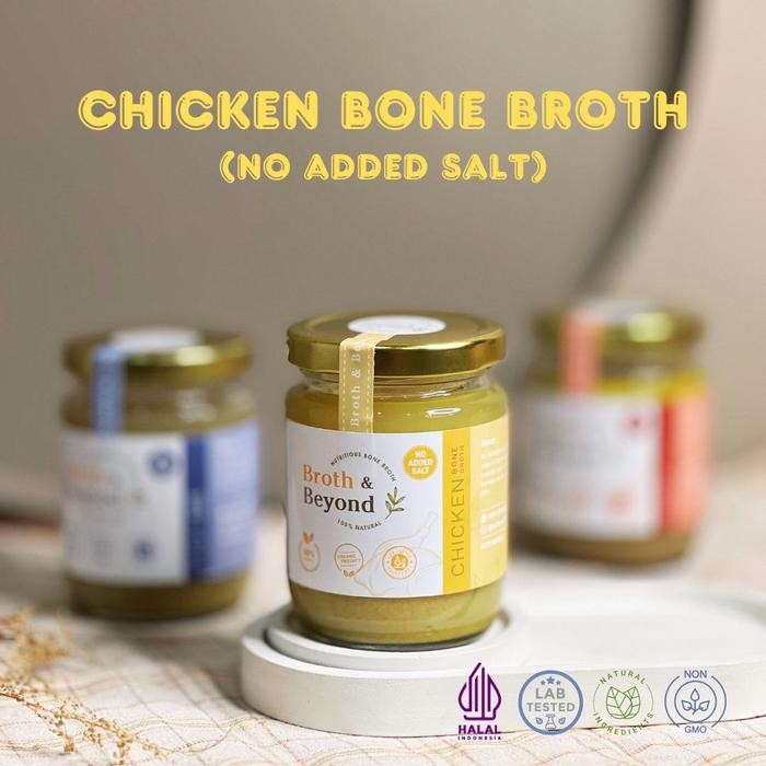 

TANPA GARAM Kaldu Ayam / Broth & Beyond / MPASI Bayi MPASI Anak CHICKEN BONE BROTH - Immune Booster