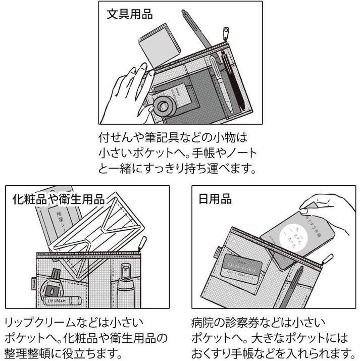 

MIDORI PEN & TOOL POUCH MESH - PENCIL CASE - TEMPAT PENSIL