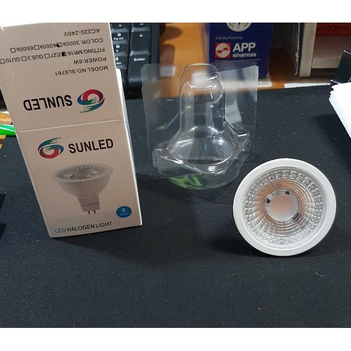 Bohlam MR16 Audalux 6watt 220vac 3000k 4000k 6500k