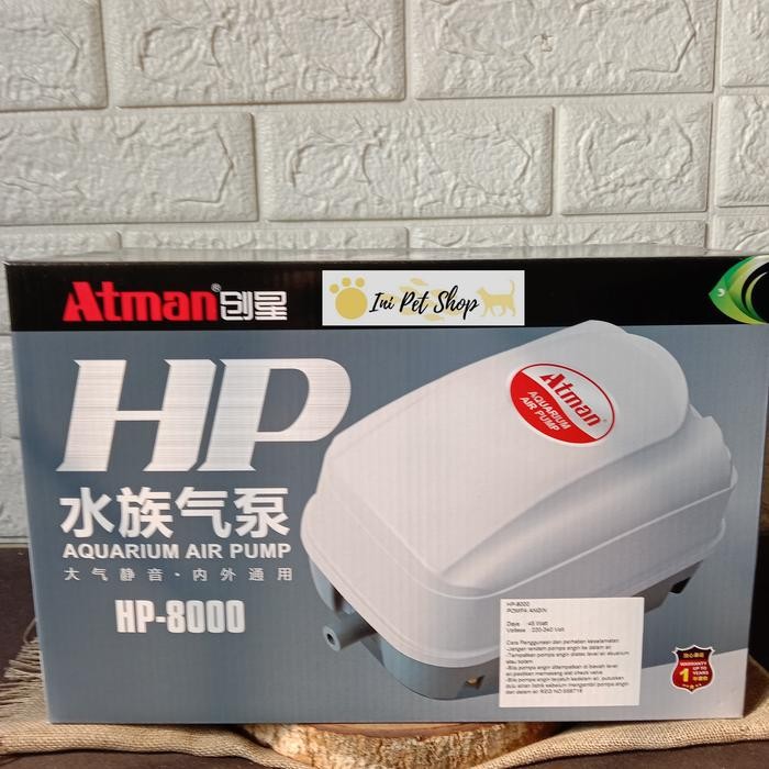 ATMAN HP 8000 POMPA UDARA AERATOR KOLAM