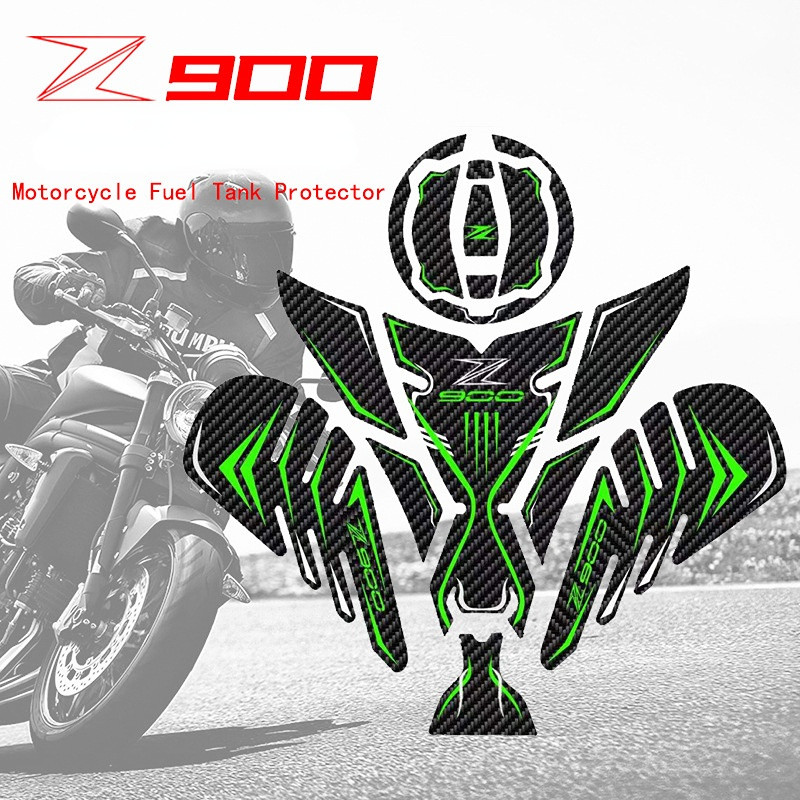 3D Motorcycle Carbon Fiber Fuel Tank Sticker For Kawasaki Z900 z900