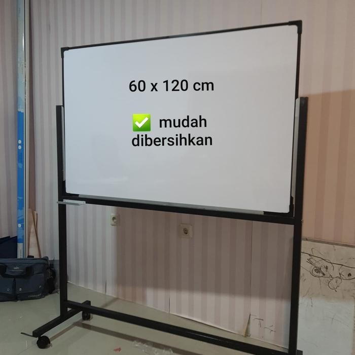 

NEW PRODUK WHITEBOARD STAND 60 X 120 MUDAH DIBERSIHKAN NONMAGNET TUTI FRUITY