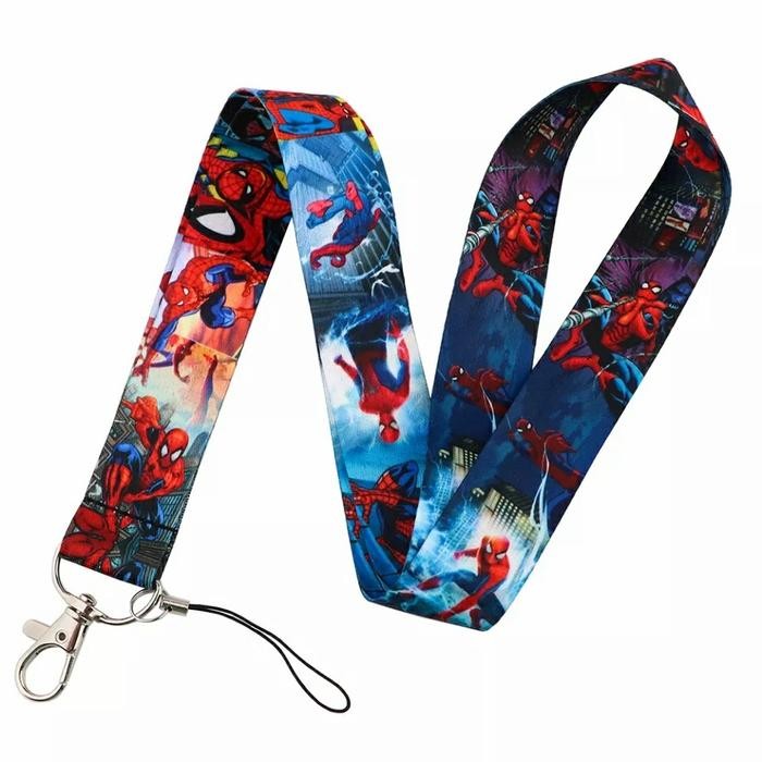 

BRG BARU Spiderman Spider Tali Gantungan ID Card Name Tag Badge Holder Lanyard