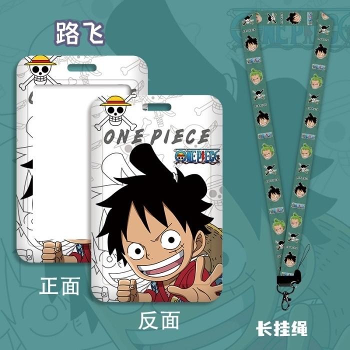 

HOT PROMO ONE PIECE lanyard gantungan tali hp id kartu card name tag holder pc