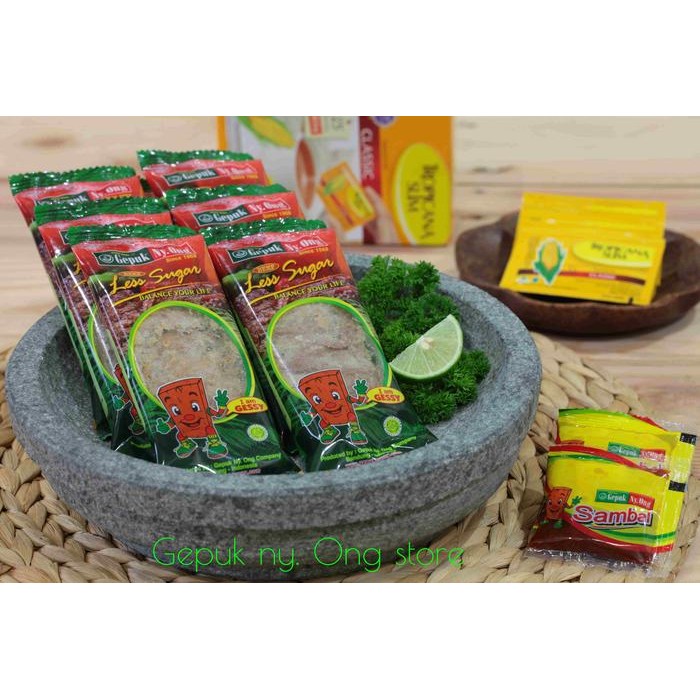 

Pilihan- Gepuk Ny.Ong Rasa Less Sugar/Rendah Gula ( Khusus Gojek Dan Grab )