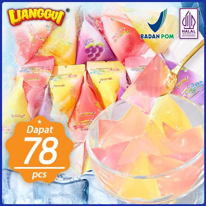 

[ LUVMI ] JELLY SEGITIGA ANEKA RASA JELI AGAR ANEKA RASA MANGGA JERUK NANAS ANGGUR BLUBERI STROBERI