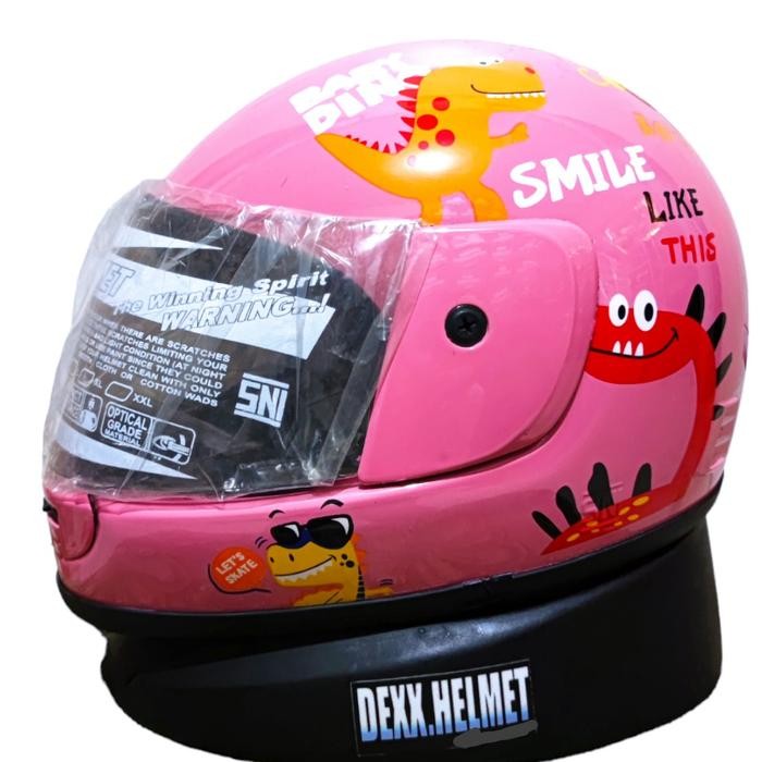 Pilihan- Helm Full Face Anak Usia 3 - 8 Tahun Karakter Lucu Sni Motorcycle