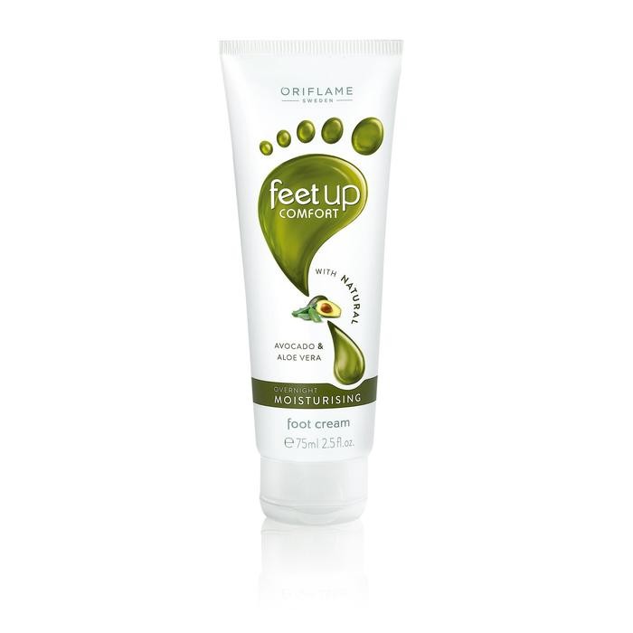 Oriflame Foot Cream Krim Kaki Feet Up Comfort Overnight Moisturising Foot Cream Cream Perawatan Kaki