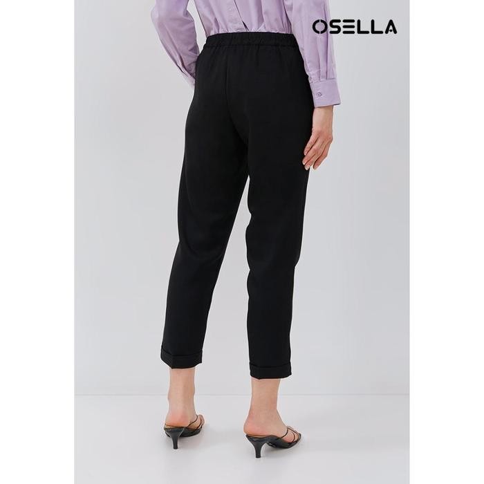Ready Osella - Celana Capri Wanita Warna Hitam 2182300243
