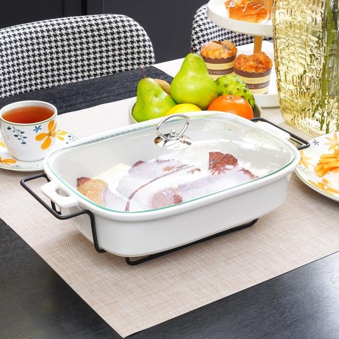 Appetite 38 Cm Casserole Penghangat Makanan Rectangle