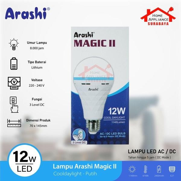 New Lampu Bohlam Emergency LED Lamp Arashi Magic 9W 12W 18W - 9 12 18 Watt