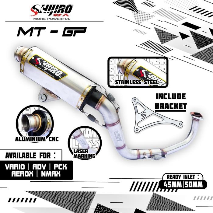 Special Price Kenalpot Shijiro Tipe Mt Series Vario 150 Aerox Adv 150 Shijiro Racing