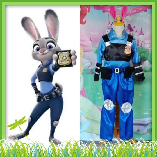 TERLARIS Judy Hopps Zootopia Kostum/Cosplay Howen READY STOCK