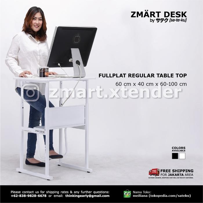 

PROMO! Standing Desk Seri TOPLAT - "FULL PLAT" / Meja Berdiri
