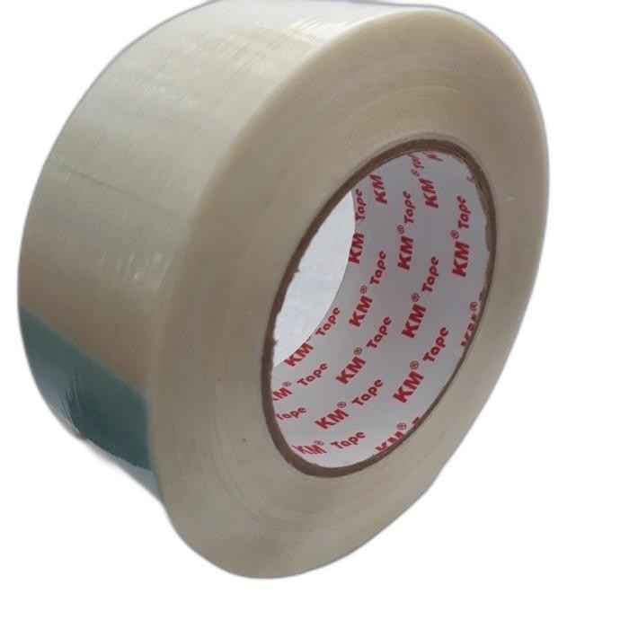 

Filament Tape/Lakban Serat Clear ,Size:48Mm X 50 Mtr (Thicnes:140 Mic)