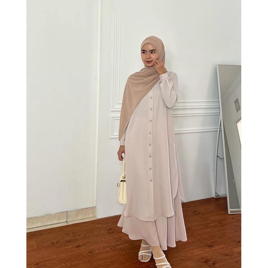 Pilihan- Elmiza - Ciara Tunik Bahan Premium Safeena Platinum - Long Tunik Daily Kantor Kuliah