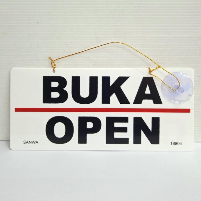 

New sign board open closed/papan tulisan buka tutup