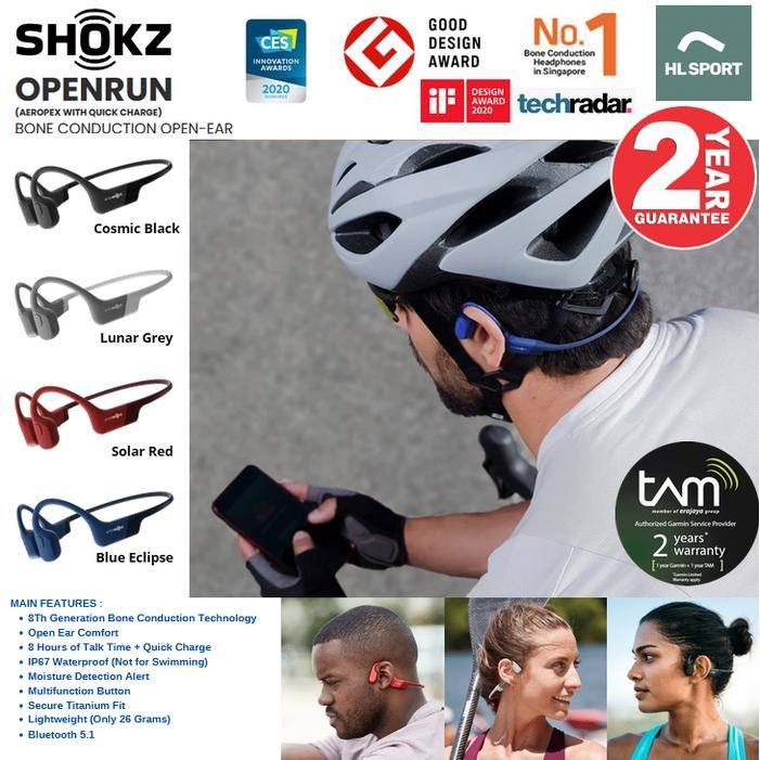 New Bluetooth Headset Aeropex Aftershokz Wireless Stereo Bone Conduction