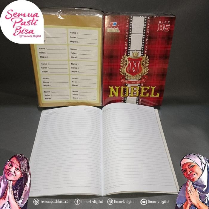 

New (Paket) Buku Tulis Boxy 50 +Sampul Coklat+Plastik - FREE LABEL NAMA
