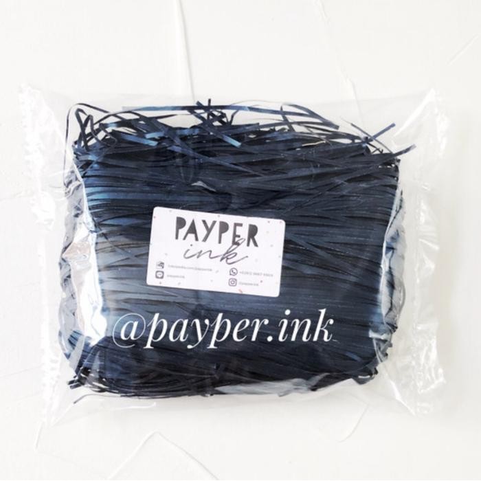 

200 gr shredded paper/ kertas potong navy blue / dongker straight cut