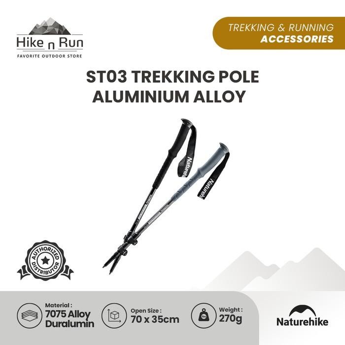 Naturehiike - Trekking Pole Nh17D017-D St03 Telescopic Aluminium Alloy