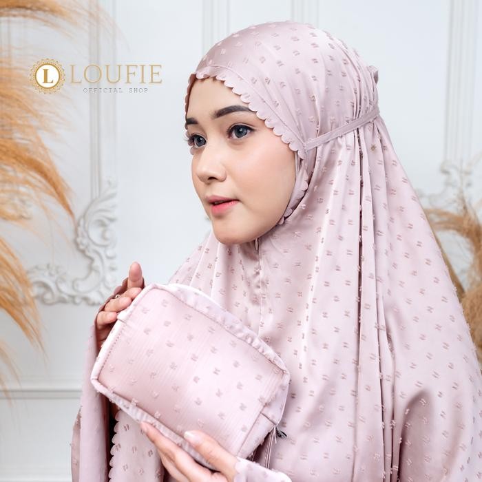 Pilihan- Loufie - Mukena Dewasa Silk Uragiri Laser Cut Dania Mewah