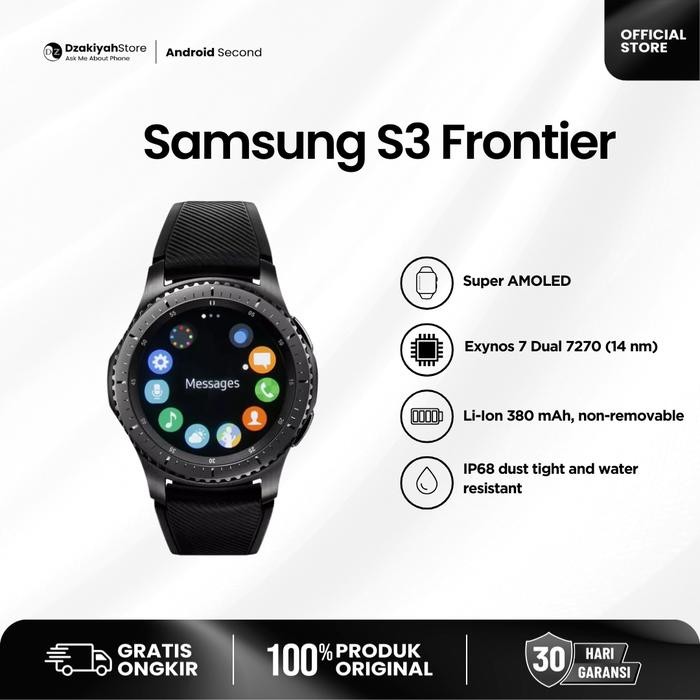 SAMSUNG GALAXY WATCH S3 FRONTIER SECOND UNIT ONLY GARANSI