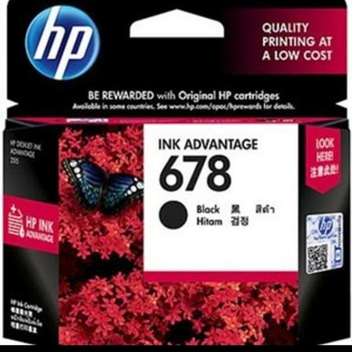 Tinta Catridge Hp 678 Black Original For Printer 1515,2545