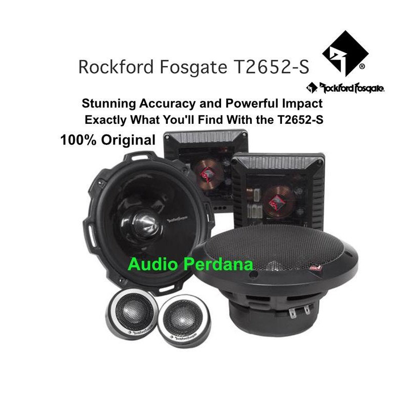 Ready Speaker Rockford T2 Split 2 way Rockford T2 652S / T2652S / T2652-S