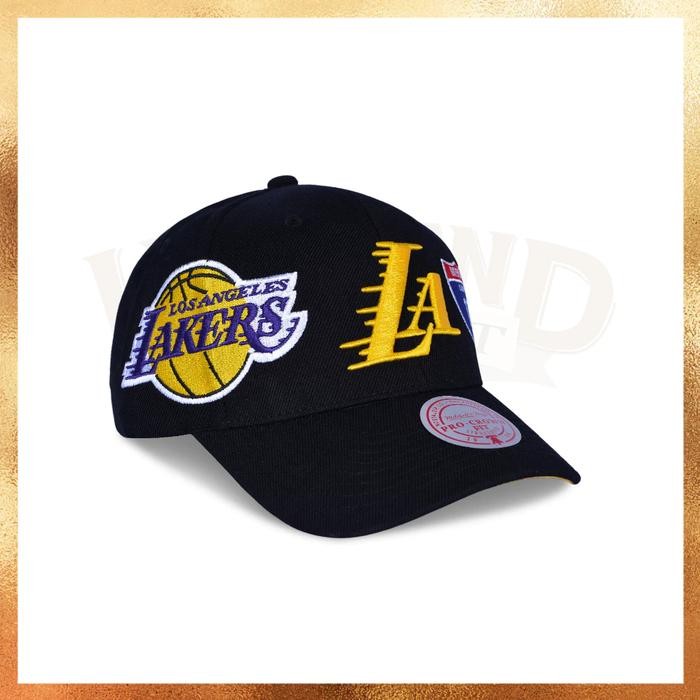 Ready Topi MItchell and Ness NBA LA Lakers 09-10 Patch NBA Finals Pro Crown
