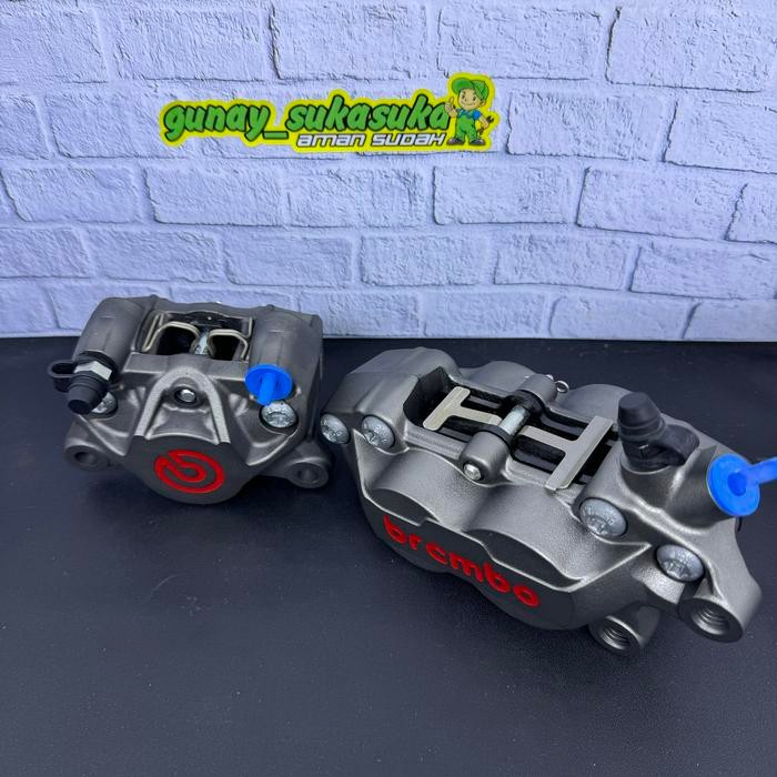 KALIPER BREMBO 4 PISTON 1 PIN & KALIPER BREMBO 2 PISTON 1 PIN SET ORI