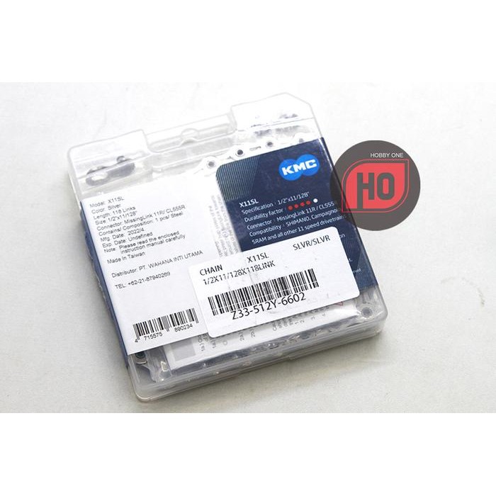 KMC X11SL / X 11 SL - SILVER - RANTAI 11 SPEED