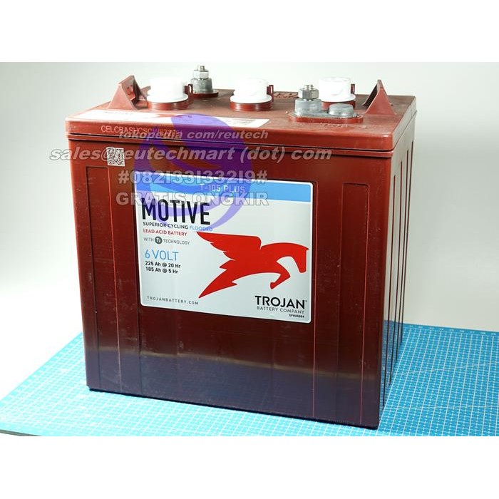 Aki TROJAN T105 Plus 6V 225Ah Accu Trojan T105 Plus 6V 225 Ah